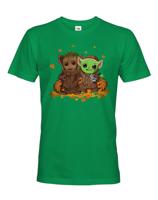 Pánské tričko Mistr Yoda a Groot - ideální pro každého fanouška