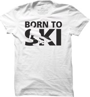 Pánské tričko na lyže Born to Ski
