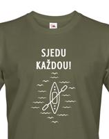 Pánské tričko na vodu Sjedu každou! - nejlevnější dopravné