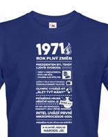 Pánské tričko narozeninové noviny 1971
