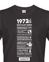 Pánské tričko narozeninové noviny 1972