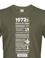 Pánské tričko narozeninové noviny 1972