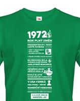 Pánské tričko narozeninové noviny 1972