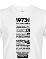 Pánské tričko narozeninové noviny 1973