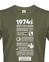 Pánské tričko narozeninové noviny 1974