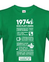 Pánské tričko narozeninové noviny 1974