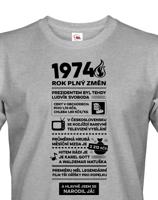 Pánské tričko narozeninové noviny 1974