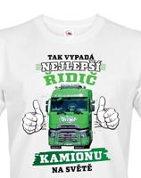 Pánské tričko Nejlepší řidič kamionu - možnost vlastního kamionu