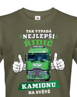 Pánské tričko Nejlepší řidič kamionu - možnost vlastního kamionu