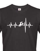 Pánské tričko Nejlepší Trenér Tep - skvělý dárek pro plavce