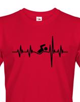 Pánské tričko Nejlepší Trenér Tep - skvělý dárek pro plavce