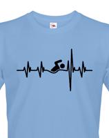 Pánské tričko Nejlepší Trenér Tep - skvělý dárek pro plavce