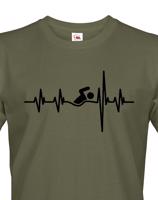 Pánské tričko Nejlepší Trenér Tep - skvělý dárek pro plavce