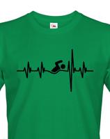 Pánské tričko Nejlepší Trenér Tep - skvělý dárek pro plavce