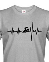 Pánské tričko Nejlepší Trenér Tep - skvělý dárek pro plavce