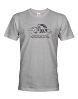 Pánské tričko Nepotřebuji budík, mám kočku- ideální dárek