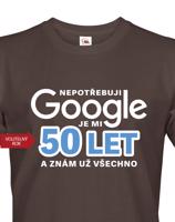 Pánské tričko Nepotřebuji Google, už znám všechno - ideální dárek