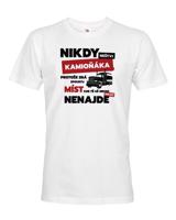 Pánské tričko- Nikdy neštvi kamioňáka