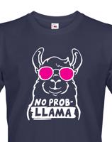 Pánské tričko No Prob - LLama - veselý potisk s ještě veselejšími barvami