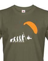 Pánské tričko Paragliding evolution - tisk na kvalitní textil