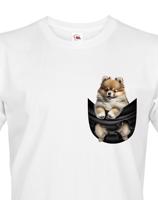 Pánské tričko Pomeranian v kapsičce - kvalitní tisk a rychlé dodání