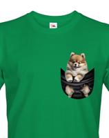 Pánské tričko Pomeranian v kapsičce - kvalitní tisk a rychlé dodání