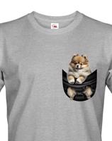 Pánské tričko Pomeranian v kapsičce - kvalitní tisk a rychlé dodání