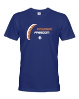 Pánské tričko - Powered freedom motorový paragliding