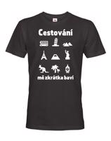 Pánské tričko pro cestovatele Cestování mě zkrátka baví
