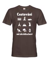 Pánské tričko pro cestovatele Cestování mě zkrátka baví