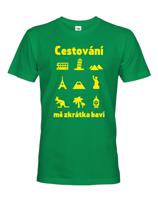 Pánské tričko pro cestovatele Cestování mě zkrátka baví