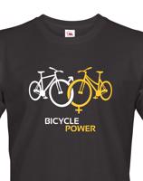 Pánské tričko pro cyklisty Bicycle Power - ideální dárek pro každého cyklo nadšence