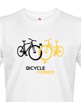 Pánské tričko pro cyklisty Bicycle Power - ideální dárek pro každého cyklo nadšence