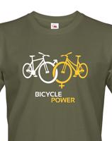 Pánské tričko pro cyklisty Bicycle Power - ideální dárek pro každého cyklo nadšence