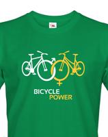 Pánské tričko pro cyklisty Bicycle Power - ideální dárek pro každého cyklo nadšence