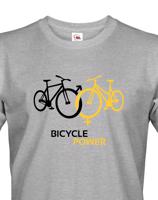 Pánské tričko pro cyklisty Bicycle Power - ideální dárek pro každého cyklo nadšence
