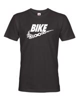 Pánské tričko pro cyklisty BIKE - vtipná parodie známé značky