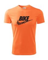 Pánské tričko pro cyklisty BIKE - vtipná parodie známé značky