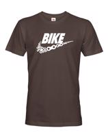 Pánské tričko pro cyklisty BIKE - vtipná parodie známé značky