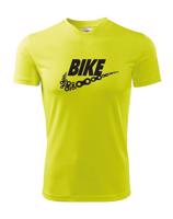 Pánské tričko pro cyklisty BIKE - vtipná parodie známé značky