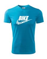 Pánské tričko pro cyklisty BIKE - vtipná parodie známé značky
