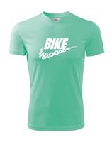 Pánské tričko pro cyklisty BIKE - vtipná parodie známé značky