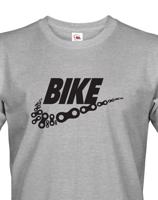 Pánské tričko pro cyklisty BIKE - vtipná parodie známé značky