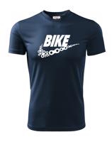 Pánské tričko pro cyklisty BIKE - vtipná parodie známé značky