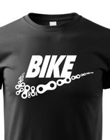 Pánské tričko pro cyklisty BIKE - vtipná parodie známé značky