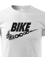 Pánské tričko pro cyklisty BIKE - vtipná parodie známé značky