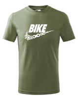 Pánské tričko pro cyklisty BIKE - vtipná parodie známé značky
