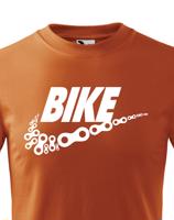 Pánské tričko pro cyklisty BIKE - vtipná parodie známé značky