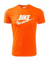 Pánské tričko pro cyklisty BIKE - vtipná parodie známé značky