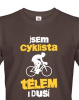 Pánské tričko pro cyklisty Cyklista tělem i duší - s dopravou za 46 Kč